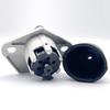 LEXOR 24V 7 Pin Trailer Wiring Socket Adapter Coupler Round Sleeve Outlet Hitch Turn Signal Tail Back Lamp Silver