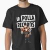 BOONEPARKSHOP Unisexs La Polla Records and Evaristo Tshirts Casual Crew Neck Tshirts Pure Cotton Couple Streetwear Shirt