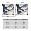 Pillow Cover Chinese Ink Painting Kawaii Pillow Case For Sofa Bedroom Home Decor Pillowcases