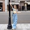 2026 Women's High-Waisted Retro Workwear Wide-Leg Pants - Loose, Floor-Length Design