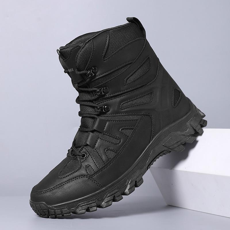 New Large Size Military Boots Men's Outdoor High-top Desert Tactical Hiking Shoes Military Boots Men