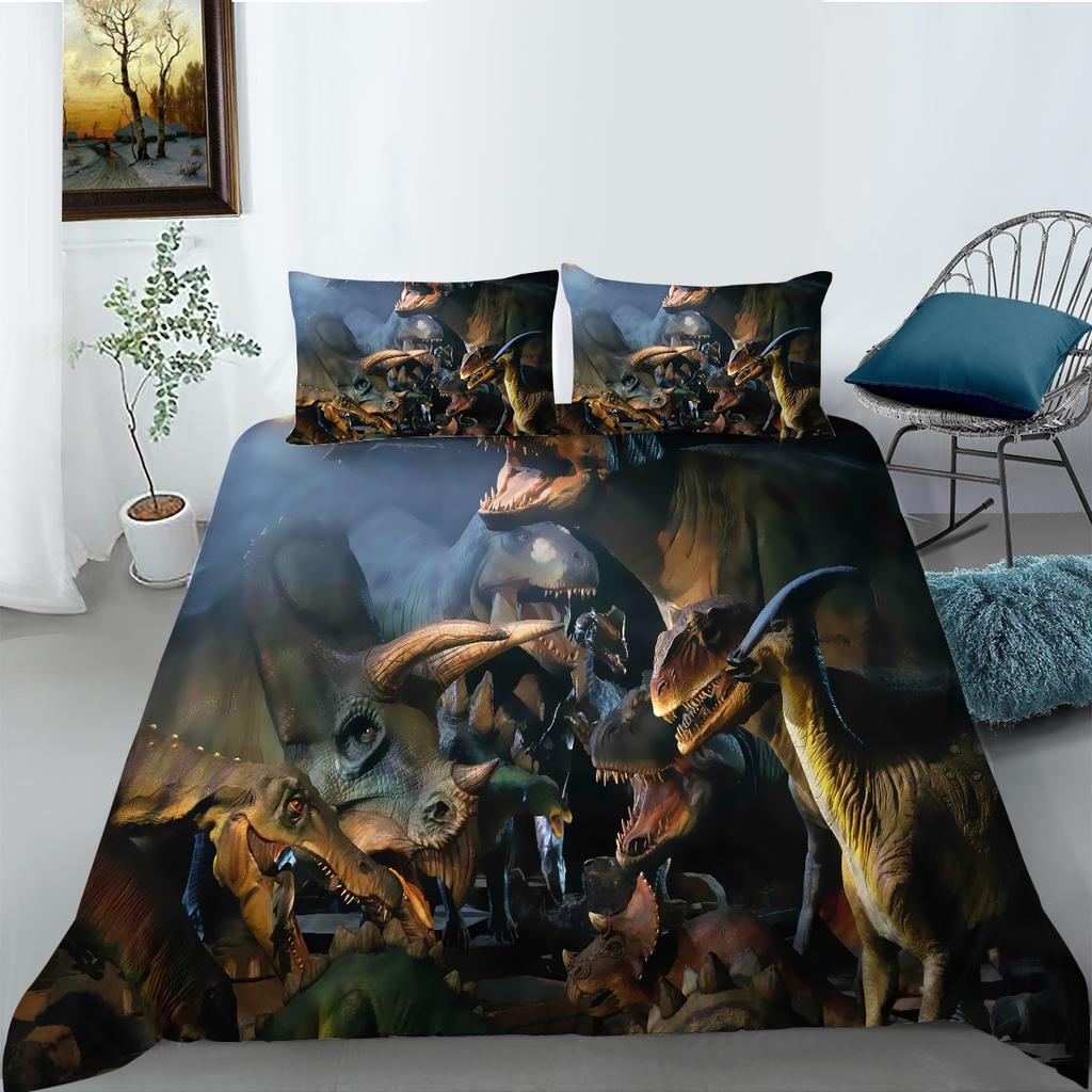 Dinosaur Series Polyester Bedding Two-Piece Set Digital Printing