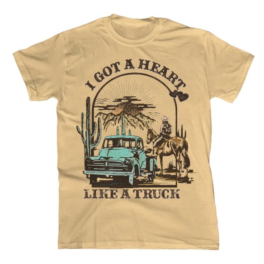 

Hot Heart Like A Truck Lainey Wilson Gift Funny Unisex S-235XL 21D425 Unisex T-Shirt XXXXL