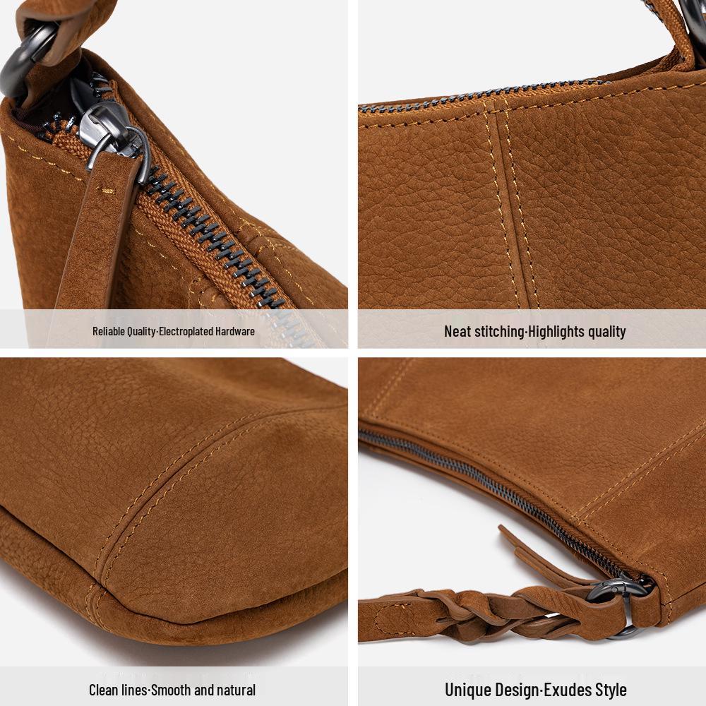 2025 Winter Fashion Matte Textured Crossbody Bag - Versatile Small Shoulder Bag for Women