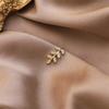 New Crystal Leaf Women's Ear Cuff without Piercing Gold Metal Small Earrings for Girls Boho Earrings boucle oreille femme