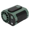 Waist Clip Fan with LED Light USB Rechargeable Portable Cooling Fan for Outdoor Travel Work Gardening 10 Wind Levels Dark Green