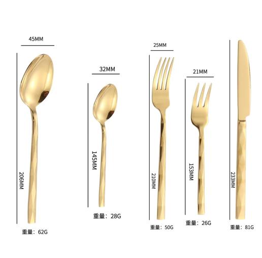 Stainless Steel Tableware,diamond Shaped Handle,dessert Spoon, Restaurant Steak Knife, Thickened Food Knife and Fork Cutlery Set