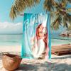 Personalized Customized Proof Beach Towel with Singer Karol G Pattern - Soft, Absorbent,quick-drying,perfect Swimming,camping&bathing