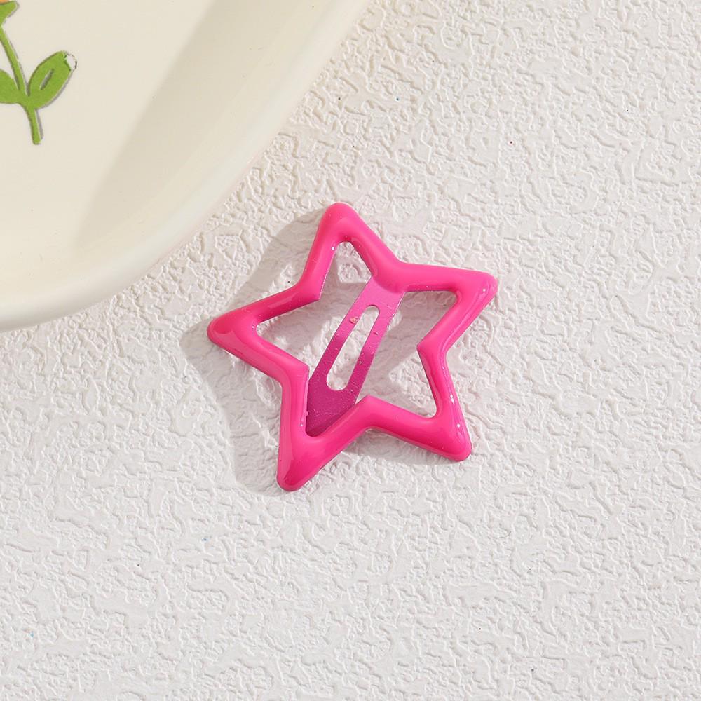 Children's Candy Color Star Hair Clips - Small Size BB Bangs Accessories