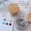 Nail Art Brush Cleaner Cup with Lid & Stainless Mesh Separator