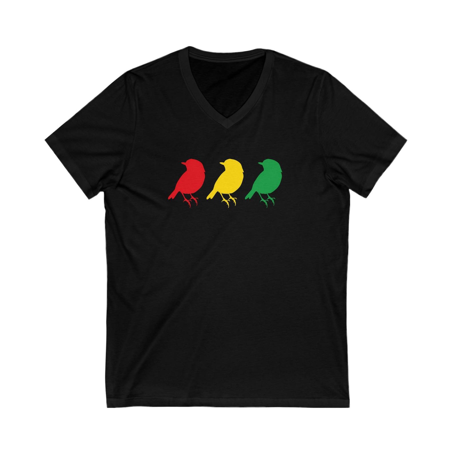 Three Little Bird Unisex Short Sleeve V-Neck Tee 3XL