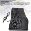 Ergonomic Split Keyboard with Palm Rest Quiet USB 2.0 Wired Keyboard for Laptop with 110 Keys 1.5m Cable Type