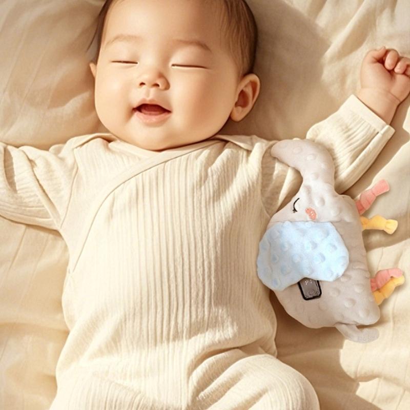 Gentle Vibration Infant Sleep Soother For Sleep Support Ergonomic Shape Machine Washable Breathable Fabric