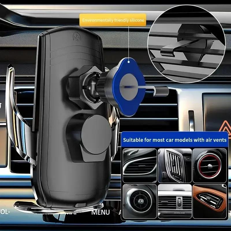 Car Wireless Charger Automatic Car Phone Holder Infrared Induction for iPhone 14 13 12 Xiaomi Samsung 15W Fast Charging Station