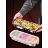 304 Stainless Steel Mini Compartment Lunch Box for Light Meals, Specifically for Weight Loss and Portion Control, Microwaveable