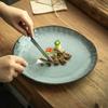 Creative Retro Ceramic Special-Shaped Plate Irregular Plate Household Vegetable Plate Tableware Steak Plate Niche Plate Plate