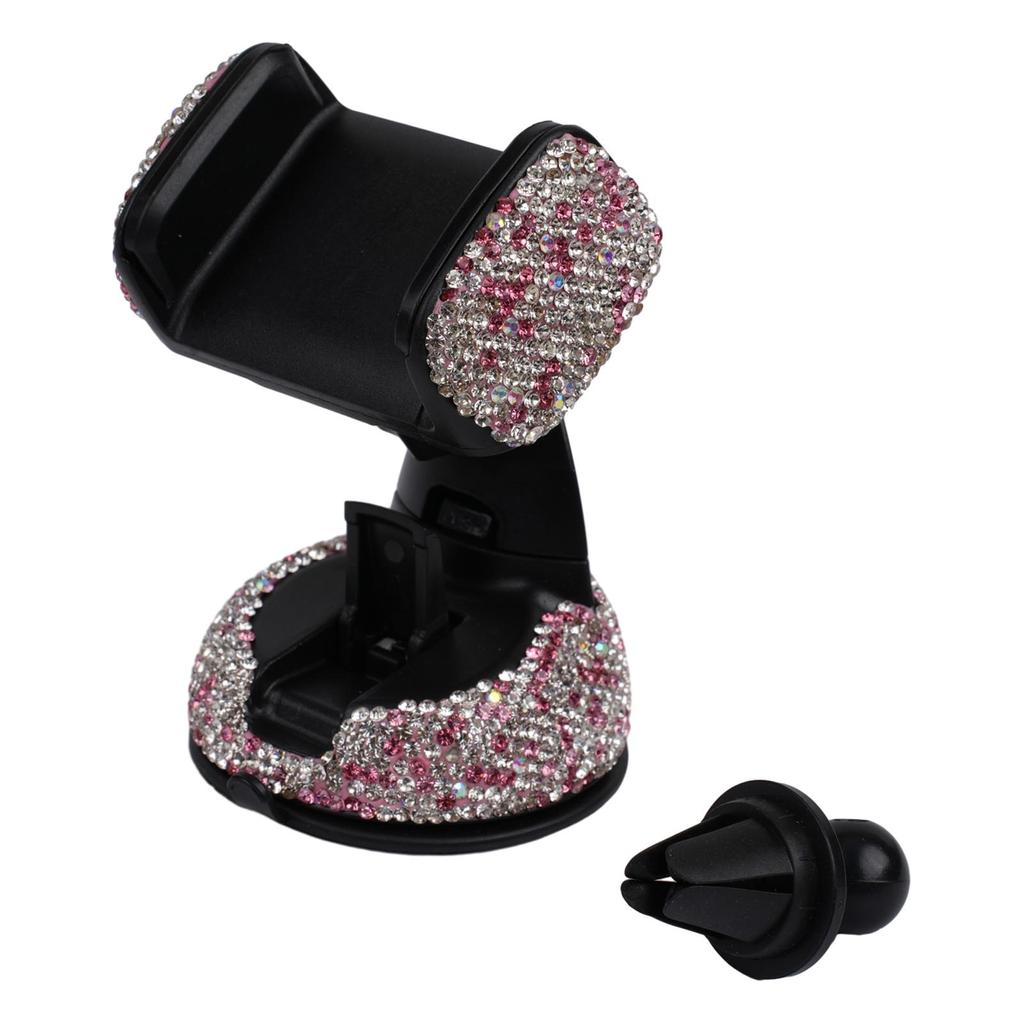 Bling Phone Holder Car Clip Dashboard Girls Mobile