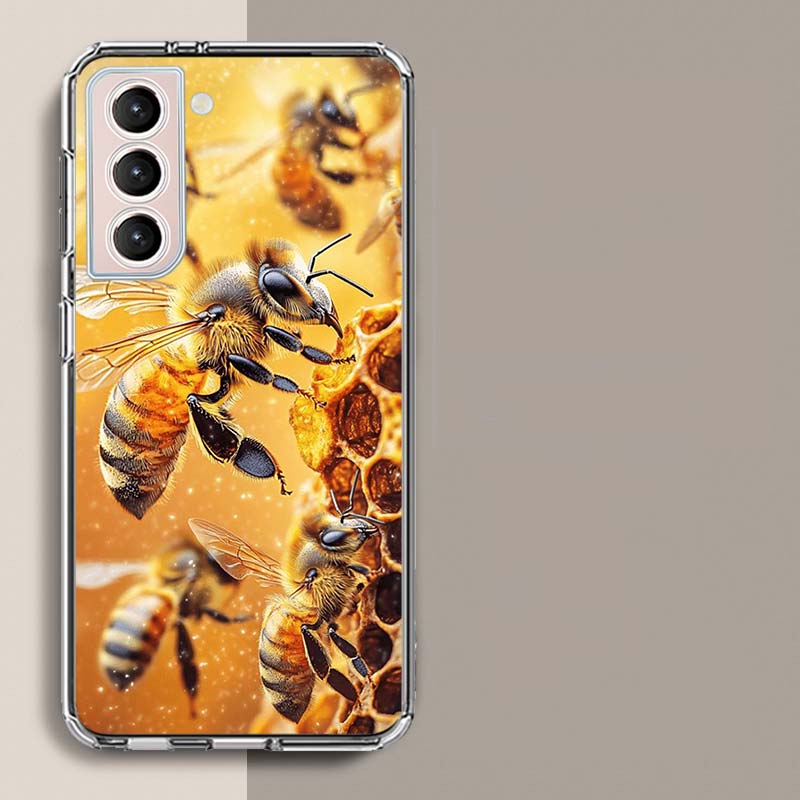 Bees and Honey in the Honeycomb Phone Case For Samsung A16 A26 A36 A56 A17 A15 A25 A35 A55 A14 A24 A34 A54 A04S A05S Galaxy Note
