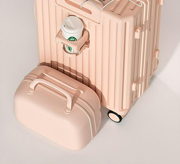 2025 Women's Trolley Suitcase: Durable 20" & 24" Mother-Child Travel Case with Combination Lock
