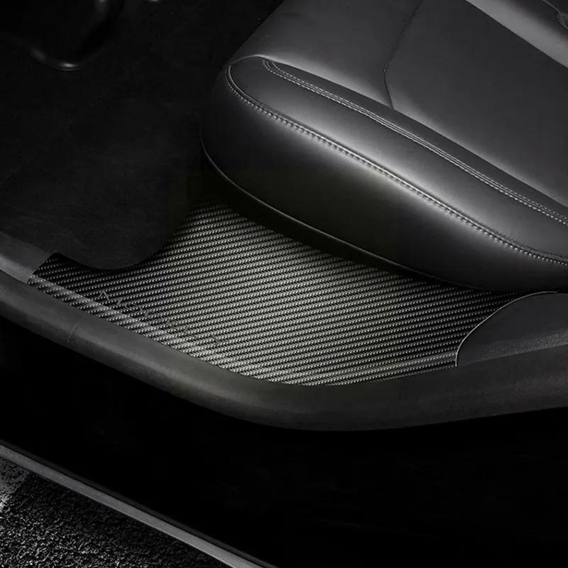 For Tesla Model Y Baksete Innebygd Terskelbeskytter Bak Refi Terskelstripe Deksel Dørtilbehør Innvendig Pedalb Escutz