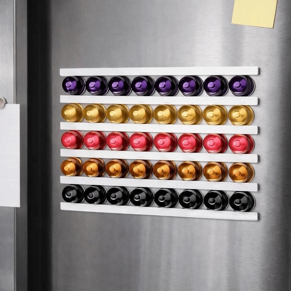 Magnetism Coffee Capsule Rack Plastic Cabinet Capsule Rack Refrigerator