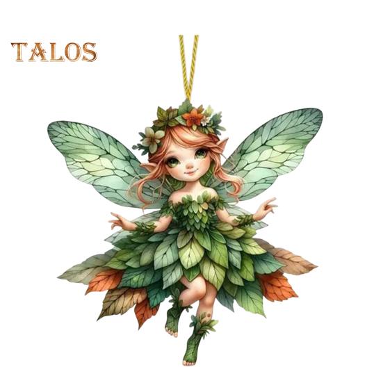 Ozdoba na vánoční stromeček se šňůrkou Snadné zavěšení 2D Malý anděl Holčička závěsný přívěsek Taška na klíče Dekorace