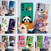 For Tecno Spark 8C Phone Case KG5k KG5j Cute Panda Girls Cats Liquid Silicone Back Cover For Tecno Spark Go 2022 Spark8C Funda