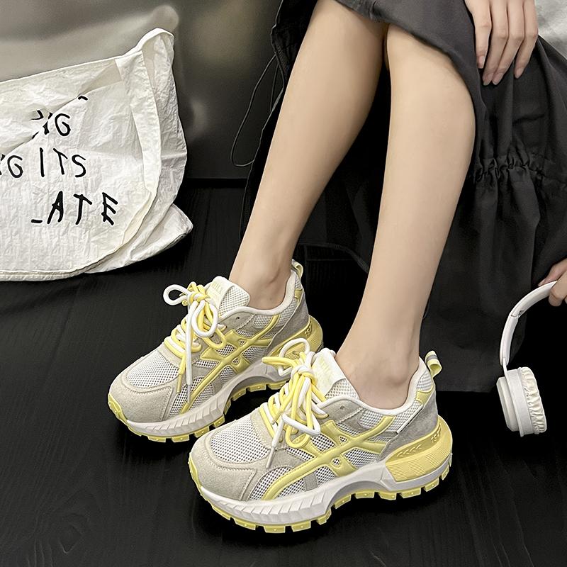 Fashion 5 Cm Sneakers Women Vulcanize Shoes New Female Pink White Platform Thick Sole Running Casual Ladies Shoes Tenis Feminino