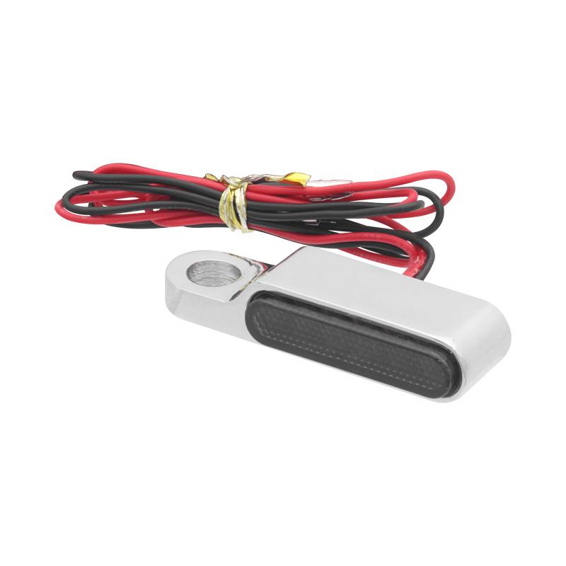 2Pcs Motorcycle LED Mini Turn Signals 12V Aluminum Moto Scooter Handlebar Indicators Lights Blinker Amber Flasher Taillight