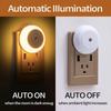 Intelligent Motion Sensor Night Light Auto On/Off Wireless Night Light Led Plug-In Wall Lamp Bedroom Bedside Lamp Home Lighting