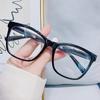 Clear Computer Glasses For Women Fashion Anti Blue Light Myopia Eyeglasses Men Square Oversized Eyewear Diopter 0 To -600