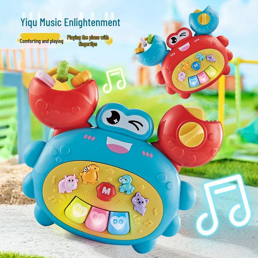 Multifunctional Dinosaur Electronic Organ Toy for Early Education - Sound and Light Piano with Cartoon Animals for Babies and Toddlers
