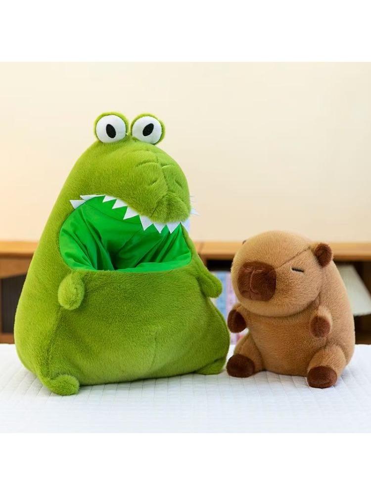 New Crocodile Capibala Plush Toy Simulation Capybara Anime Fluffty Toy Cute Animals Stuffed Pillow Doll Kids Birthday Gifts Toy