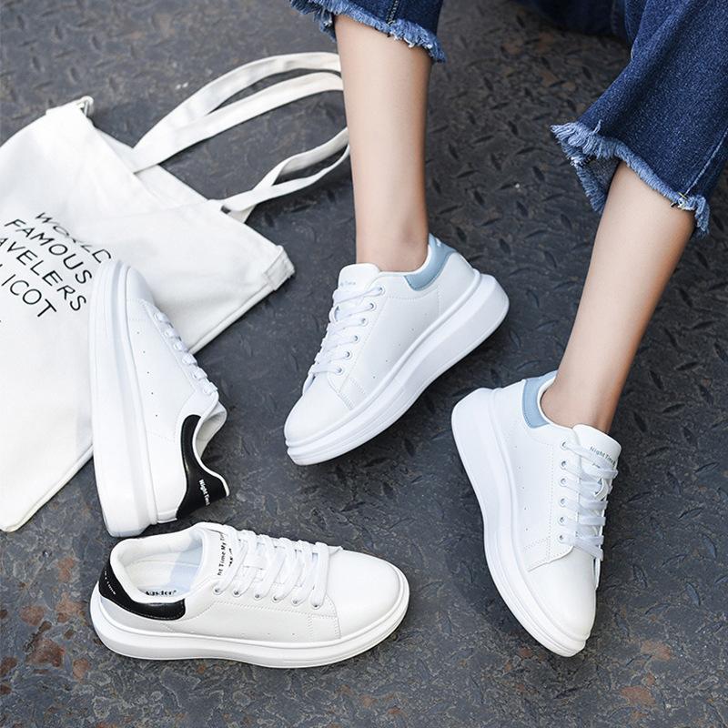 Augustine Little White Shoes Women's Summer 2025 New Basic Student Board Shoes Platform White Shoes Casual Sports Shoes