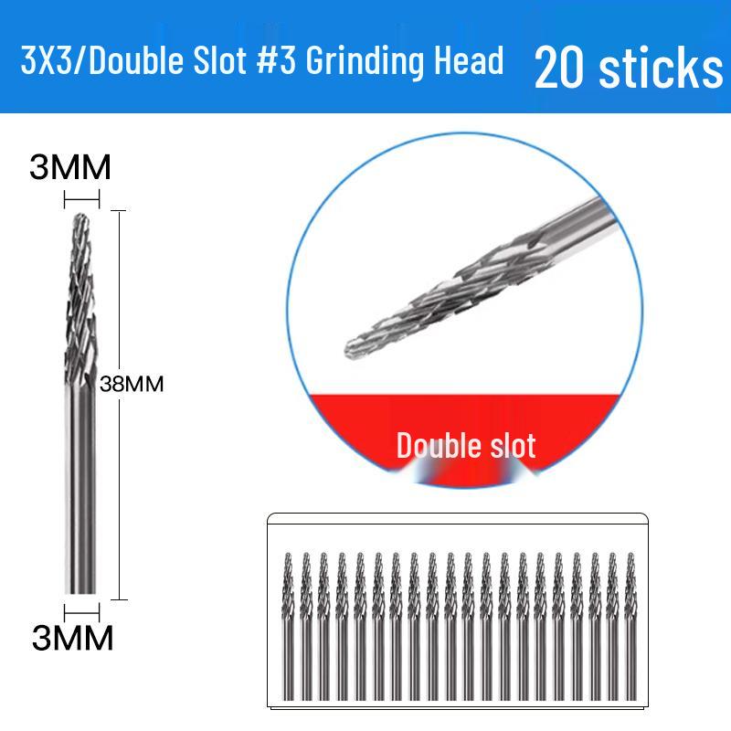 3mm Wolframstahl Entgratungs-Karbid-Schleifkopf für Metall- und Edelstahl-Fräser