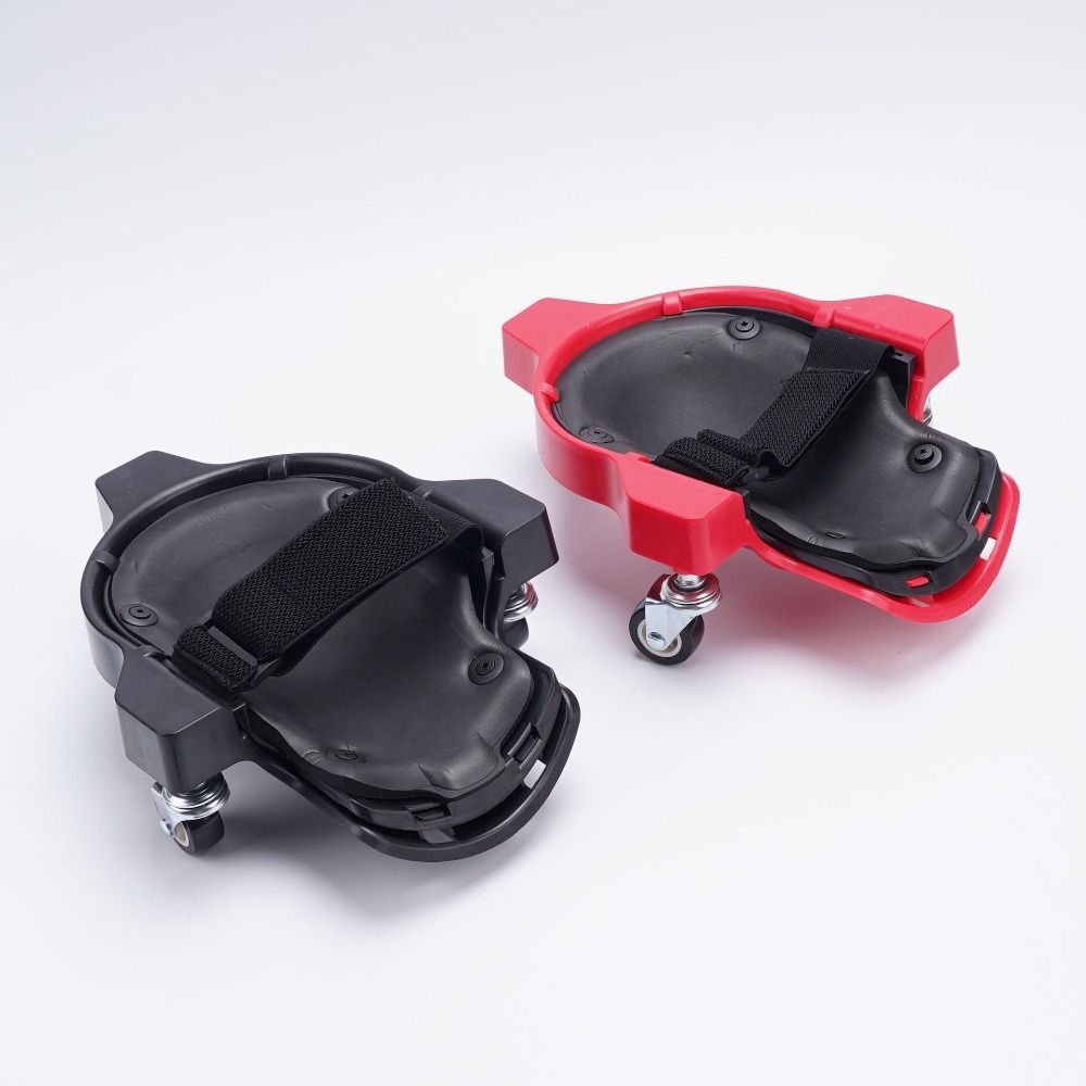 Foam Padded Rolling Knee Pads Built-in Wheels Knee Protection Pads Vinyl Installation