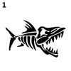 Car Stylish Fish Sticker Motorcycle Fishbone Car Windown Door Tail Decal