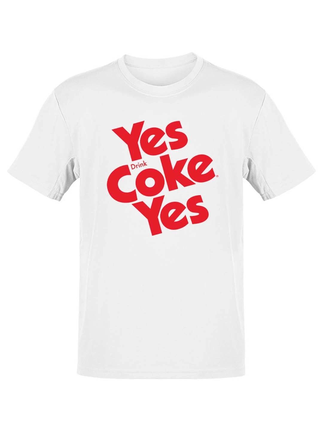 Coca-Cola Yes Coke Yes Retro Logo Design Men s T-shirt L