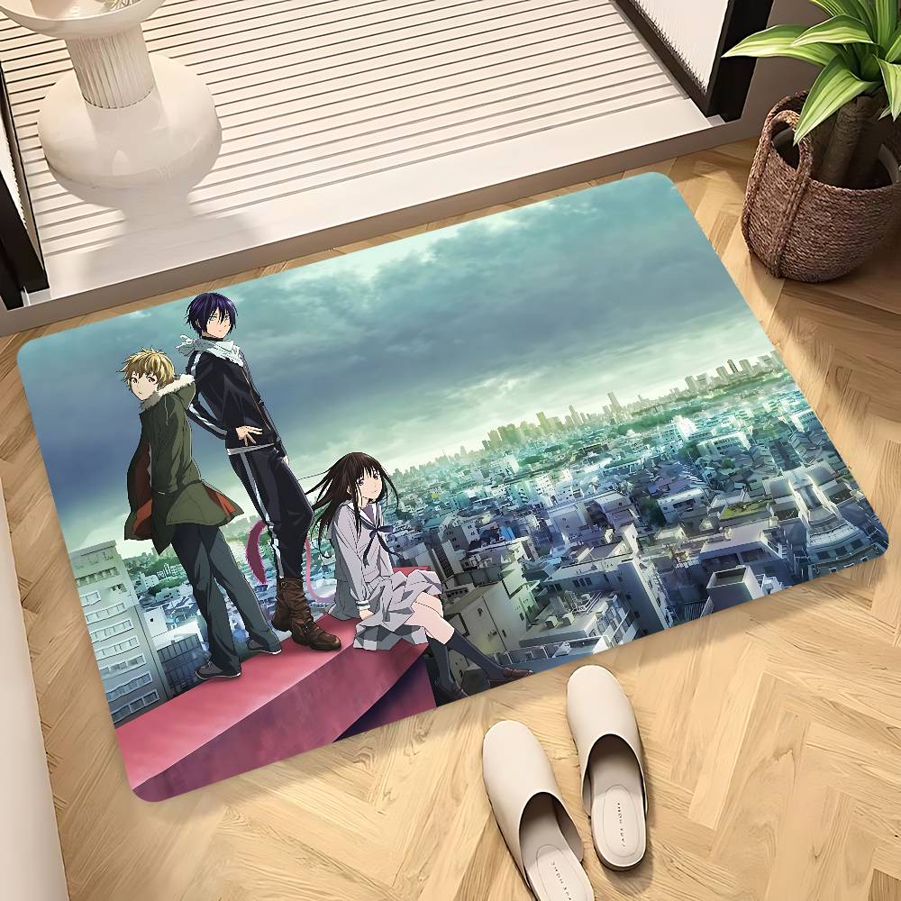 Anime N-Noragami Floor Mat Bathroom Mat Kids Room Bedroom Decoration Balcony Anti-Slip Doormat Living Room Welcome Rug