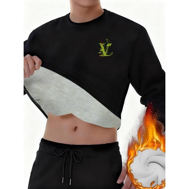 

Durable & Soft, Men s Thermal Shirt, Great for Long-Term Wear & Daily Lounge XXL чёрный