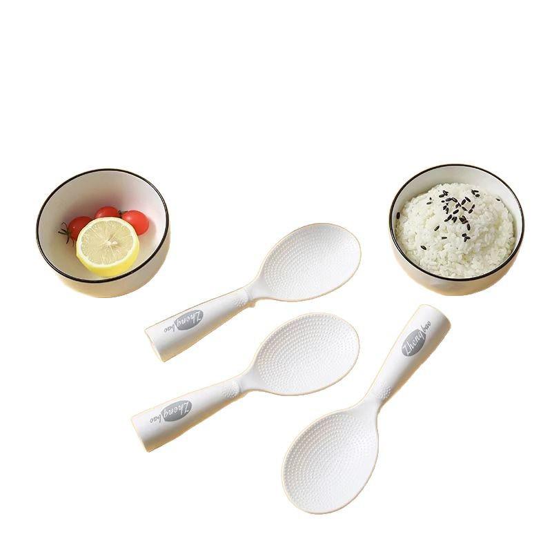 Three-Dimensional Non-Stick Standable Rice Spoon and Spatula for Rice Cooker