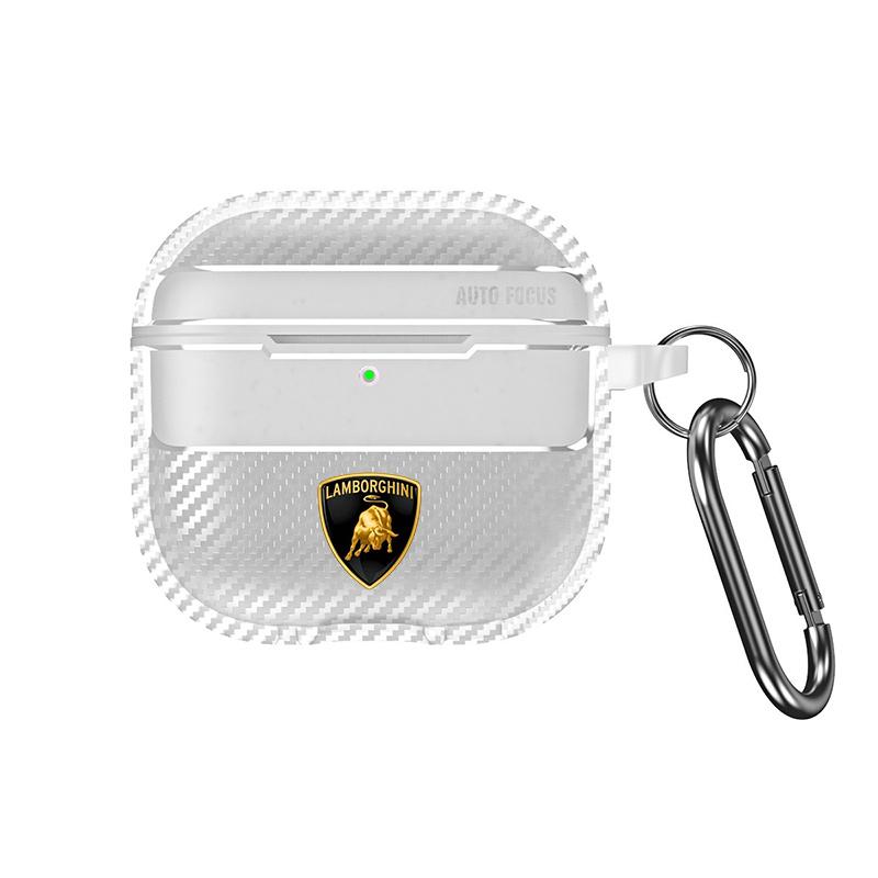 Soft Earphone Case For Apple AirPods 4 2024 Cover for Airpod Pro 1 2 3 4th With keyring For Lamborghini URUS Huracan Aventador EE4