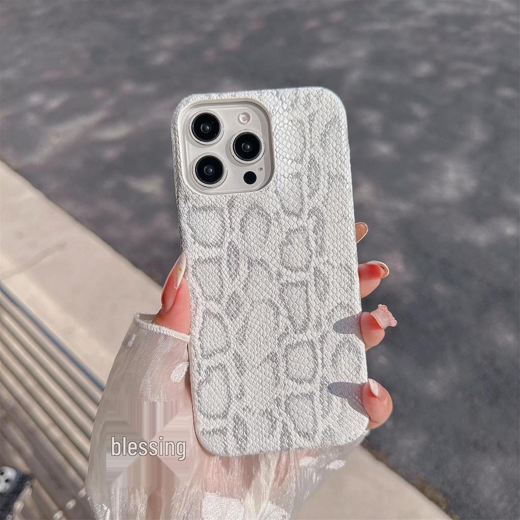 Luxuriöse stoßfeste Hülle mit Schlangenhaut-Textur für iPhone 17 Pro Max & Apple 16