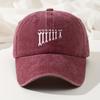 Fashionable Retro Washed Baseball Cap Adjustable Casual Hat Curved Brim Baseball Cap