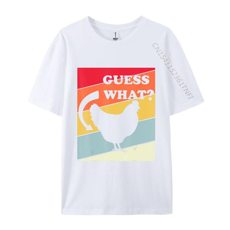 

Guess What Chicken Butt TShirt Humor Hilarious Rooster Youth Tops T Shirt Printed T Shirts Cotton Hip Hop S