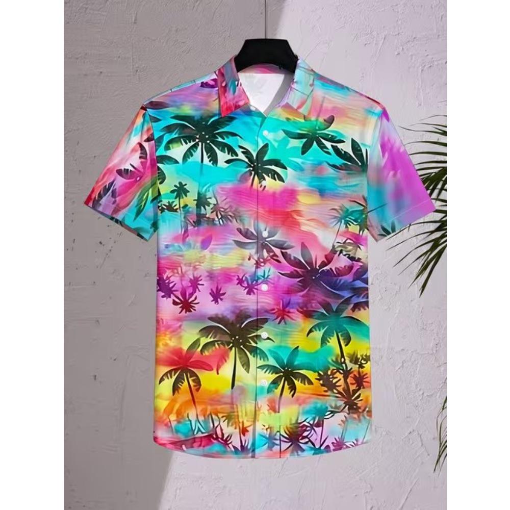 Women's Shirt Short Sleeve Shirt Button Down Blouse Floral Printed Daily Casual Collar Regular Tops Daily Summer Spring