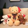 Cute Christmas Bear Teddy Bear Doll Plush Toy Hug Bear Doll Children's Ragdoll Christmas Gift