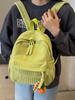 2025 New Fashion Women's Small Corduroy Double Shoulder Backpack