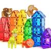 Magnetic Building Blocks, Magnetic Sheet Toys, Versatile Assembly Construction Toys, with Dinosaur Props, Suitable for Birthdays