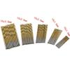 50Pcs HSS Titanium Coated High Speed Steel Twist Drill Bit Set Tool 1.0mm/1.5mm/2.0mm/2.5/3.0mm Hand Tools Power Tools Gold
